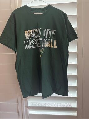 NBA Brew City Basketball Dark Green Graphic Tee